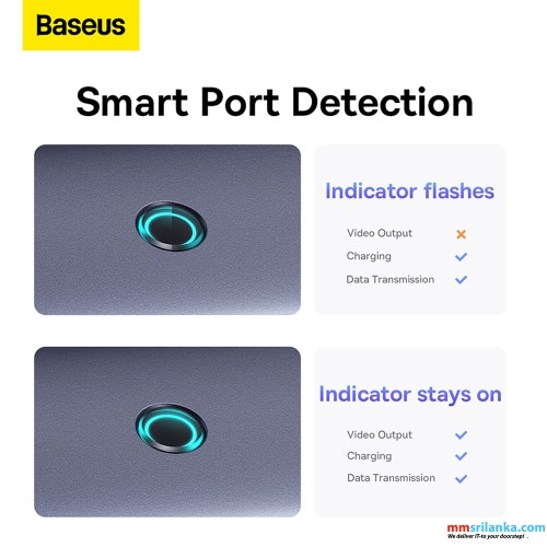 Baseus 6-Port Type-C HUB Flite Series Docking Station – Space Grey